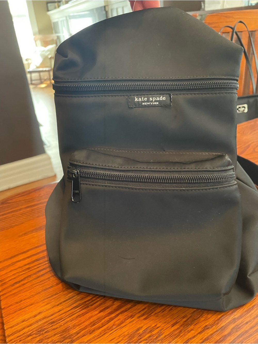kate spade New York Black Nylo Backpack